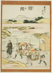Hakone, aus der Serie "Dreiundfünfzig Stationen des Tokaido"