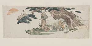 Jō und Uba, das alte Paar von Takasago von Katsushika Hokusai