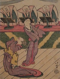 Kabuki-Bühne, ca. 1811-13 von Katsushika Hokusai