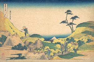 Unteres Meguro Shimo Meguro, aus der Serie Sechsunddreißig Ansichten des Berges Fuji Fugaku... von Katsushika Hokusai