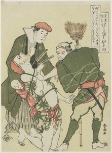 Bösartiger Priester, ca. 1790 von Katsushika Hokusai