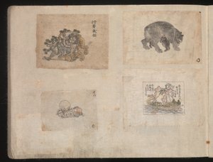Miniaturzeichnungen für Handwerker von Katsushika Hokusai