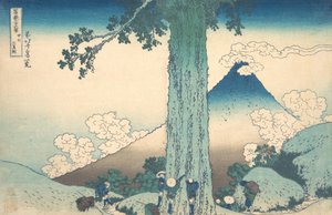 Mishima-Pass in der Provinz Kai, aus der Serie Sechsunddreißig Ansichten von Katsushika Hokusai