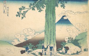Mishima-Pass in der Provinz Kai, aus der Serie Sechsunddreißig Ansichten von Katsushika Hokusai