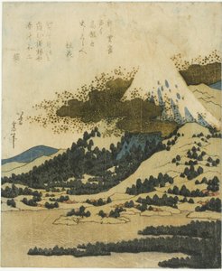 Der Berg Fuji vom Ashi-See in Hakone von Katsushika Hokusai