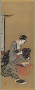 Neujahrsbrauch: Wunsch nach einem glückverheißenden Traum zum Neujahr, Edo-Periode, ca. 1806-11