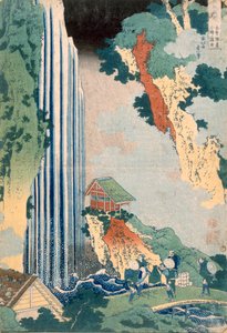Ona-Wasserfall auf der Kisokaido, 1827 von Katsushika Hokusai