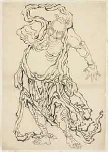 Einer der Nio (Ein Wächter) von Katsushika Hokusai