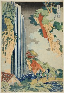 Ono-Wasserfälle auf der Kisokaido, aus der Serie "Eine Tour zu Wasserfällen in verschiedenen Provinzen" von Katsushika Hokusai