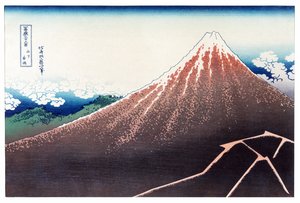 Sanka Haku aus 36 Ansichten des Berges Fuji, ca. 1890 von Katsushika Hokusai