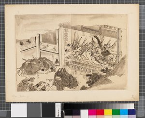 Szenen aus dem Krieg zwischen Japan und Korea, Ende des 18. bis erste Hälfte des 19. Jahrhunderts von Katsushika Hokusai
