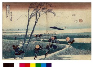 Serie der 36 Ansichten des Berges Fuji: Ansicht von Ejiri in der Provinz Suruga von Katsushika Hokusai