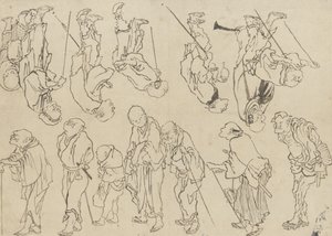 Studien von lahmen Pilgern, Edo-Periode