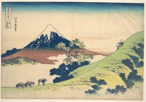 Der Inume-Pass in der Provinz Kai, aus der Serie Sechsunddreißig Ansichten des Berges Fuji