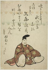 Der Dichter Bunya no Yasuhide, aus der Serie Sechs unsterbliche Dichter (Rokkasen)