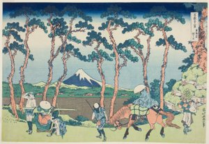 Tokaido Hodogaya, aus der Serie "36 Ansichten des Berges Fuji (Fugaku sanjurokkei)"