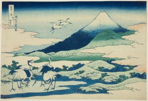 Umezawa-Sumpf in der Provinz Sagami (Soshu Umezawa hidari), aus der Serie "36 Ansichten des Berges Fuji (Fugaku sanjurokkei)"