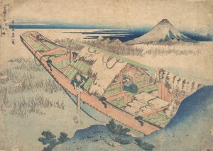 Ushibori in der Provinz Hitachi (Joshu Ushibori), aus der Serie Sechsunddreißig Ansichten von... von Katsushika Hokusai