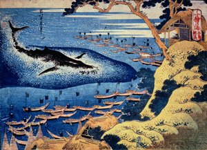 Walfang vor der Insel Goto, aus der Serie 