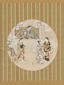 Parodie einer Szene aus der Geschichte von Genji von Kawamata Tsuneyuki