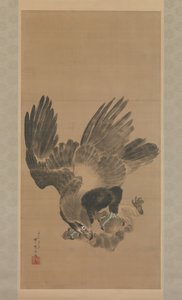 Adler greift einen Affen an, 1885