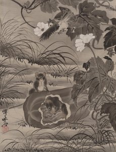 Mäuse in einer Melone, ca. 1887 von Kawanabe Kyosai