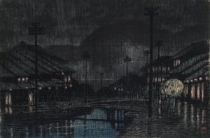 Abendregen in Tajima Kinosaki
