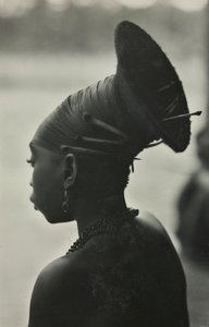 Mangbetu-Frisur, Foto von Kazimierz Zagórski, 1928-1938