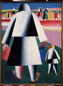 Zur Ernte (Martha und Vanka) von Kazimir Severinovich Malevich