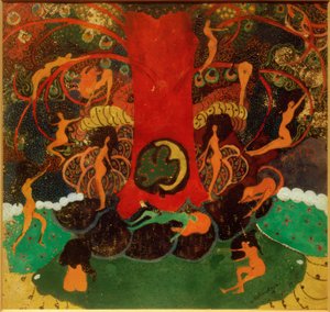 Lebensbaum und Dryaden von Kazimir Severinovich Malevich