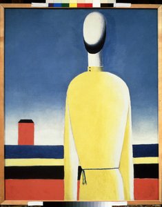 Komplizierte Vorahnung. Torso in einem gelben Hemd von Kazimir Severinovich Malevich