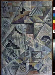 Samowar. Gemälde von Kasimir Malevich (1878-1935), Öl auf Leinwand von Kazimir Severinovich Malevich