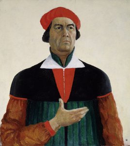 Selbstporträt, 1933 von Kazimir Severinovich Malevich