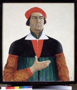 Selbstporträt 1933 von Kazimir Severinovich Malevich