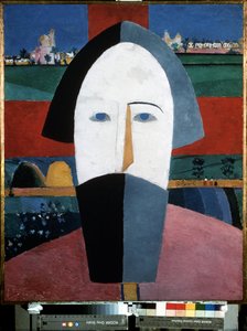 Kopf eines Bauern von Kazimir Severinovich Malevich