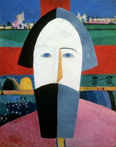 Der Kopf eines Bauern, ca. 1929-32 von Kazimir Severinovich Malevich
