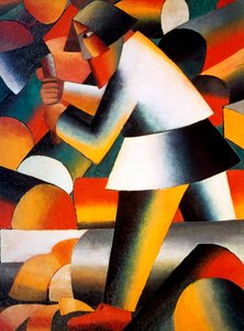 Der Holzfäller, 1912 von Kazimir Severinovich Malevich
