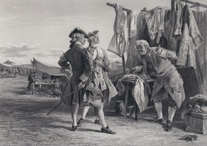 Illustration zu Der Pirat von Sir Walter Scott (Stich) von Keeley Halswelle