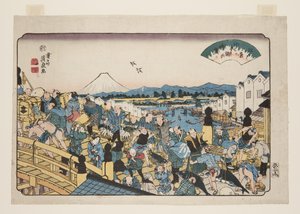 Klare Wetterlage bei Nihonbashi von Keisai Eisen