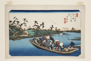 Nr. 3, Warabi Station: Die Toda-Flussüberquerung von Keisai Eisen