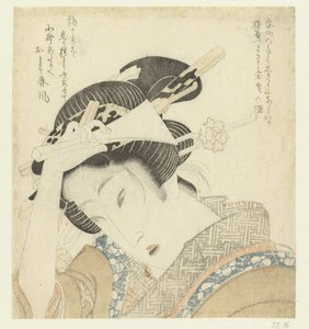 Geisha mit Plektrum