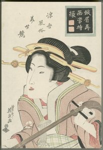 Eine Frau mit schönen Augenbrauen von Keisai Eisen