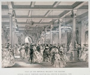Empfang für den Sultan der Türkei, Guildhall, City of London, 1867 von Kell Brothers