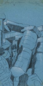 Tempel von Karnak - Mondlicht (Ägypten) von Kellogg, Miner Kilbourne