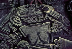 Amerika; Archäologie; Mexiko; Templo Mayor; Großer Tempel der Azteken; Coyolxauqui, 2010 (Foto) von Kenneth Garrett
