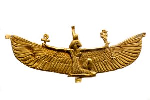 Boston Museum of Fine Art, nubisches Artefakt aus Gebel Barkal, Sudan, Gold, Isis, 2007 von Kenneth Garrett