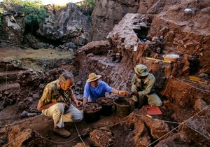 Drimolean-Stätte, nahe Johannesburg, Südafrika, 2 Millionen Jahre alter Hominide