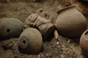 Guatemala; San Bartolo; Maya-Wandmalereien, Maya, 2002 (Foto)