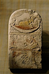 Kalkstein-Stela von Paka, Spätzeit, 2002