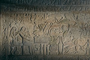Relief aus Abydos, Artefakt; Ägypten, 2005